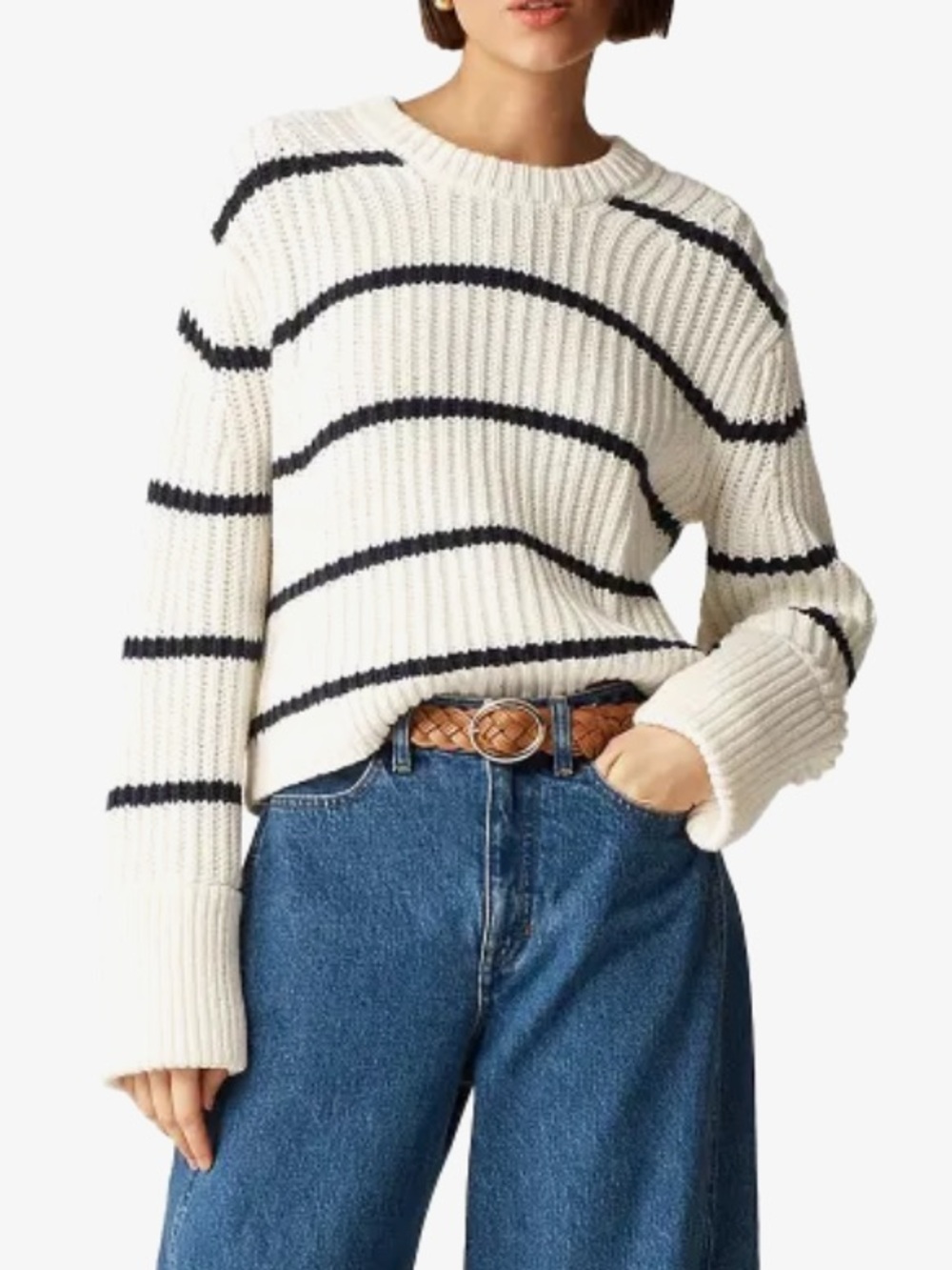 J Crew Heritage Cotton Crewneck Sweater